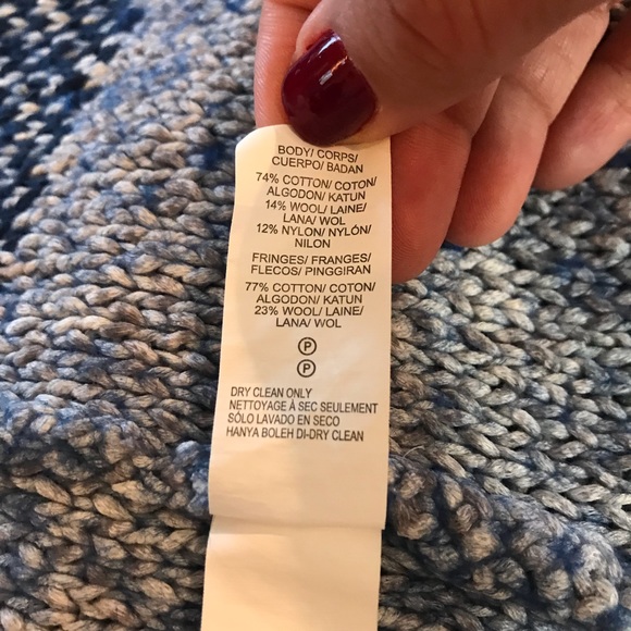 Lucky Brand Poncho Style Sweater Jacket Size L - Picture 7 of 8